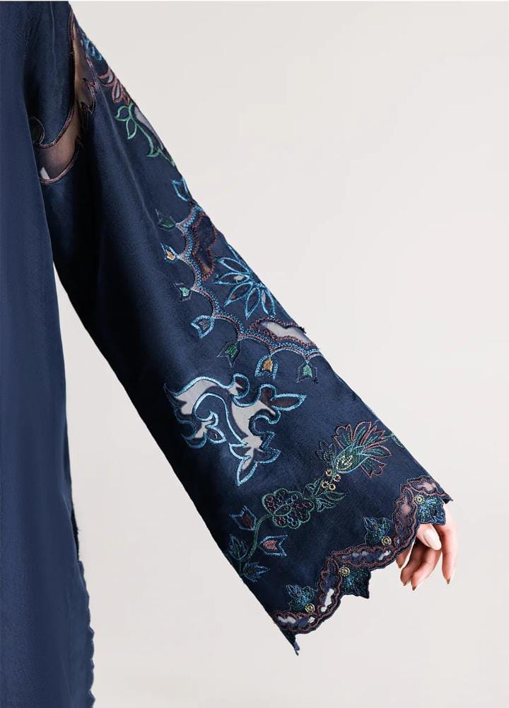 Dhanak 3-Piece Embroidered Suit with Heavy Pallu Embroidered Dupatta (Art: 6361)