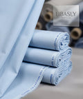 🛍️ Air Jet Cotton – Special Unstitched Suit  (  Sky Blue  )
