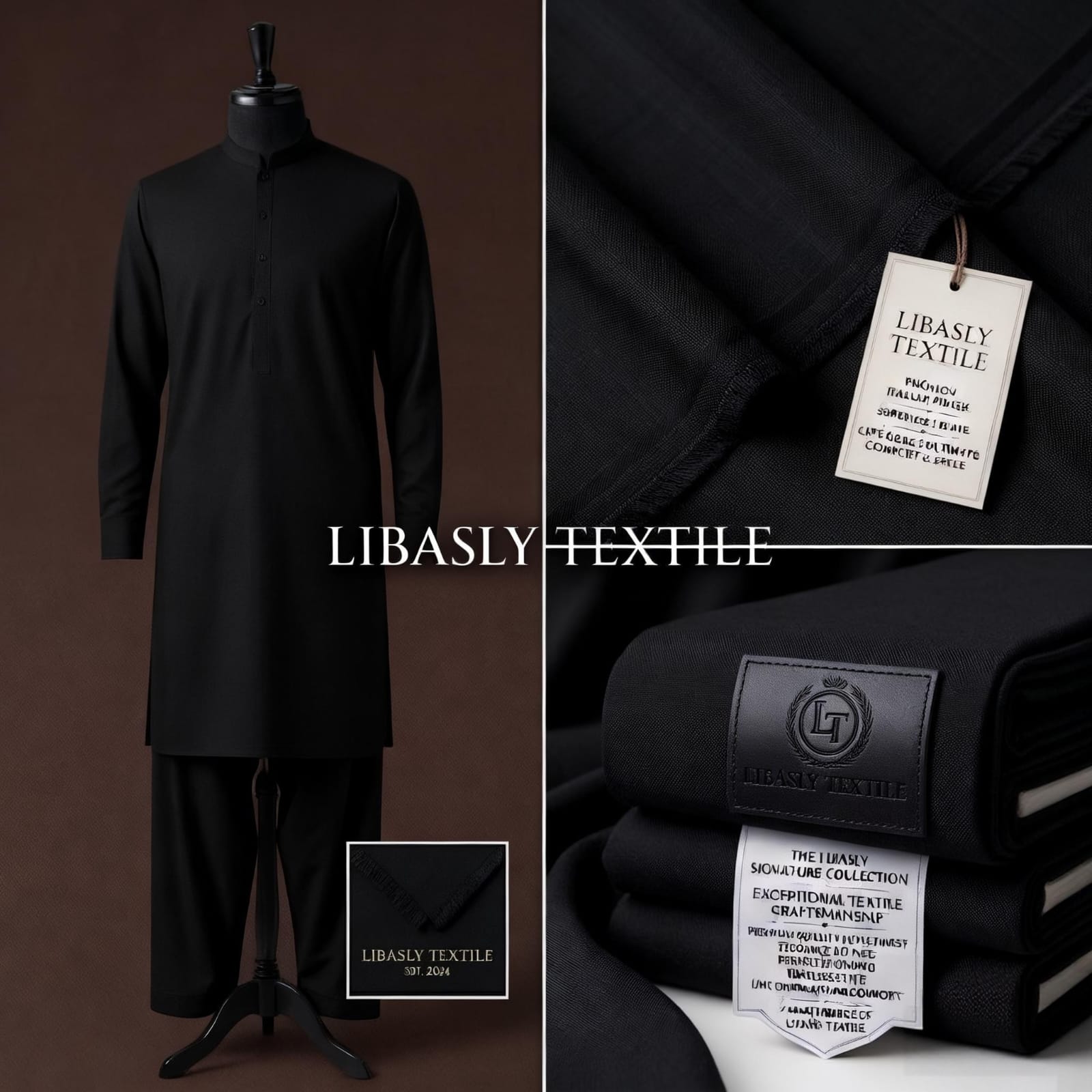 Libasly Executive Wash & Wear     (   Jet Black  )
