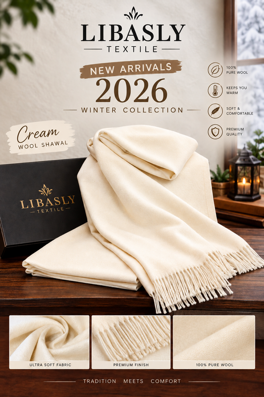 Original Wool Shawl ( Cream )