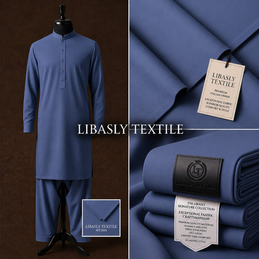 Premium Wash and Wear  (   Stylish Blue   )