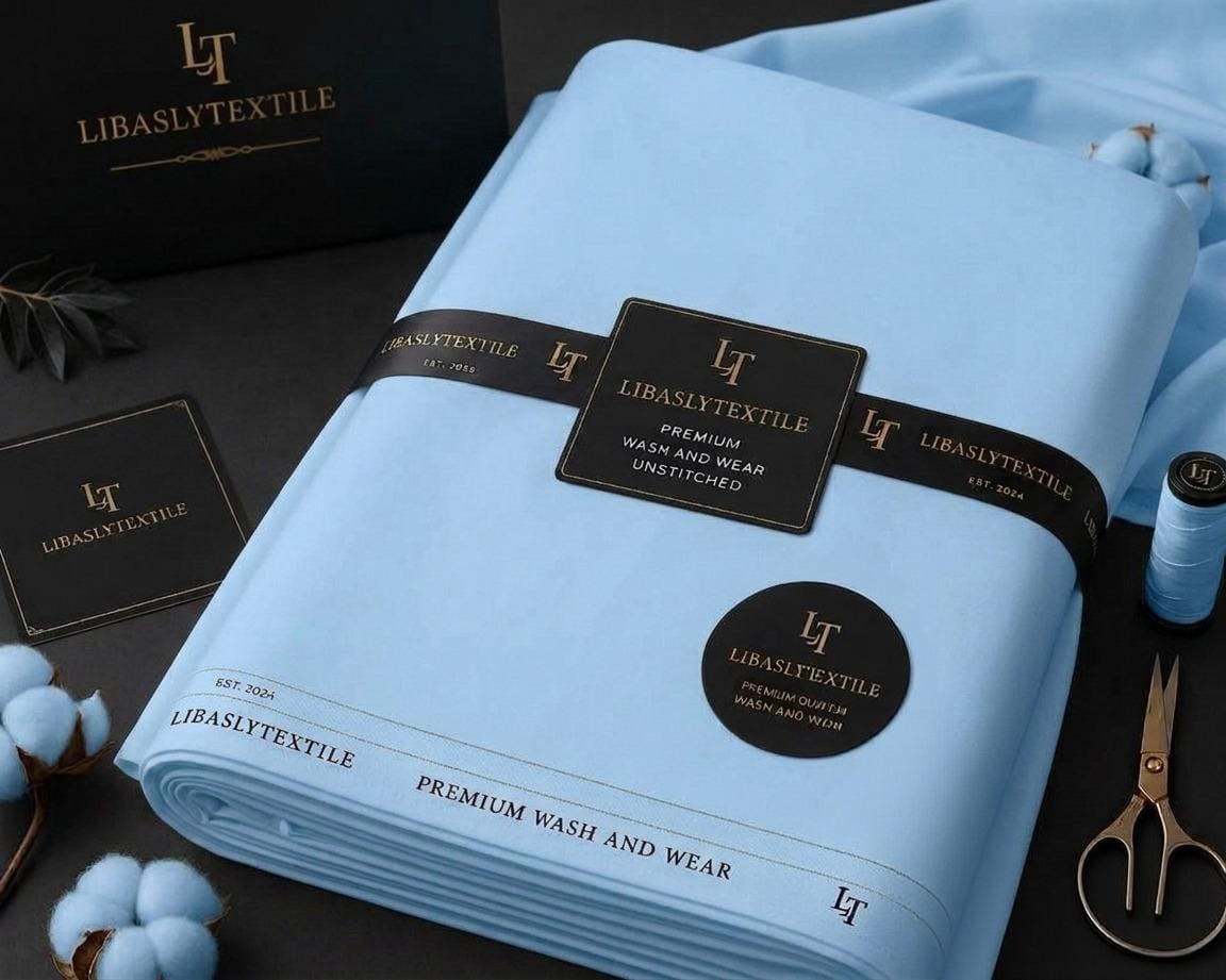 Libasly Executive Wash & Wear ( Sky Blue  )