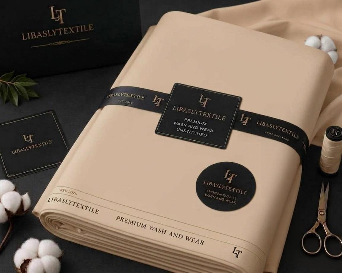 Libasly Executive Wash & Wear ( Light Beige  )