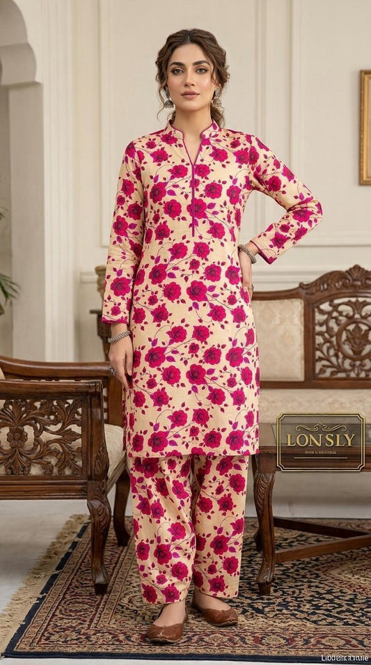 All Over Linen 2-Piece Suit