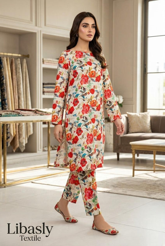 All Over Linen 2-Piece Suit