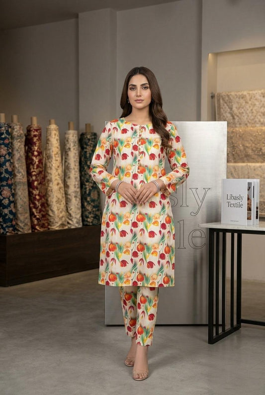 All Over Linen 2-Piece Suit