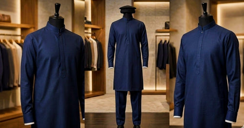 Air Jet Cotton ( Navy Blue )